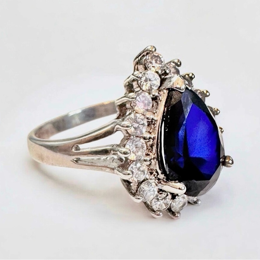 Ross-Simons Sapphire 925 Sterling Silver Ring (9.75/6g) - Picture 2 of 11